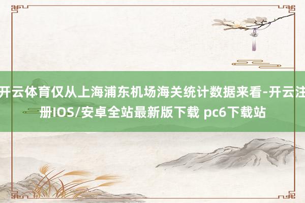 开云体育仅从上海浦东机场海关统计数据来看-开云注册IOS/安卓全站最新版下载 pc6下载站