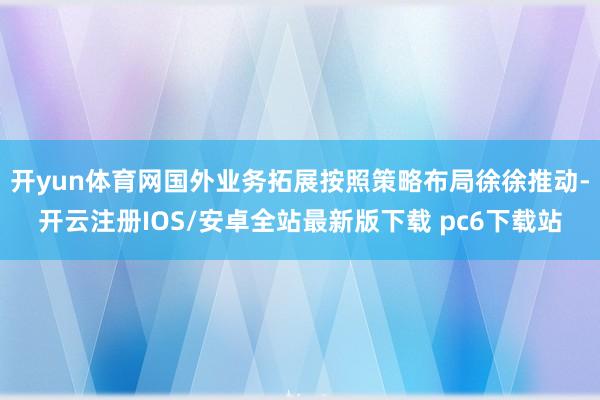 开yun体育网国外业务拓展按照策略布局徐徐推动-开云注册IOS/安卓全站最新版下载 pc6下载站