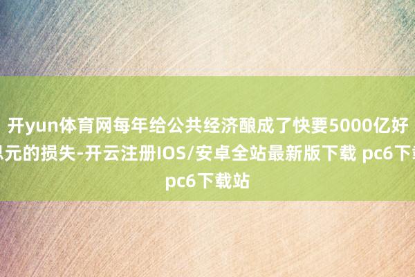 开yun体育网每年给公共经济酿成了快要5000亿好意思元的损失-开云注册IOS/安卓全站最新版下载 pc6下载站