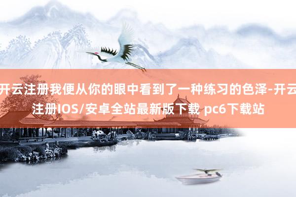 开云注册我便从你的眼中看到了一种练习的色泽-开云注册IOS/安卓全站最新版下载 pc6下载站