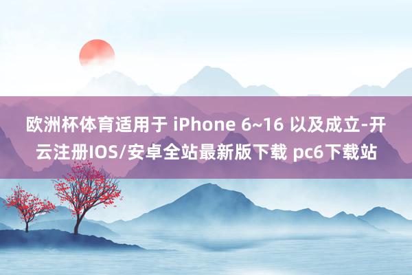 欧洲杯体育适用于 iPhone 6~16 以及成立-开云注册IOS/安卓全站最新版下载 pc6下载站