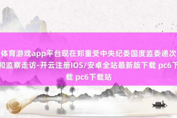 体育游戏app平台现在郑重受中央纪委国度监委递次审查和监察走访-开云注册IOS/安卓全站最新版下载 pc6下载站